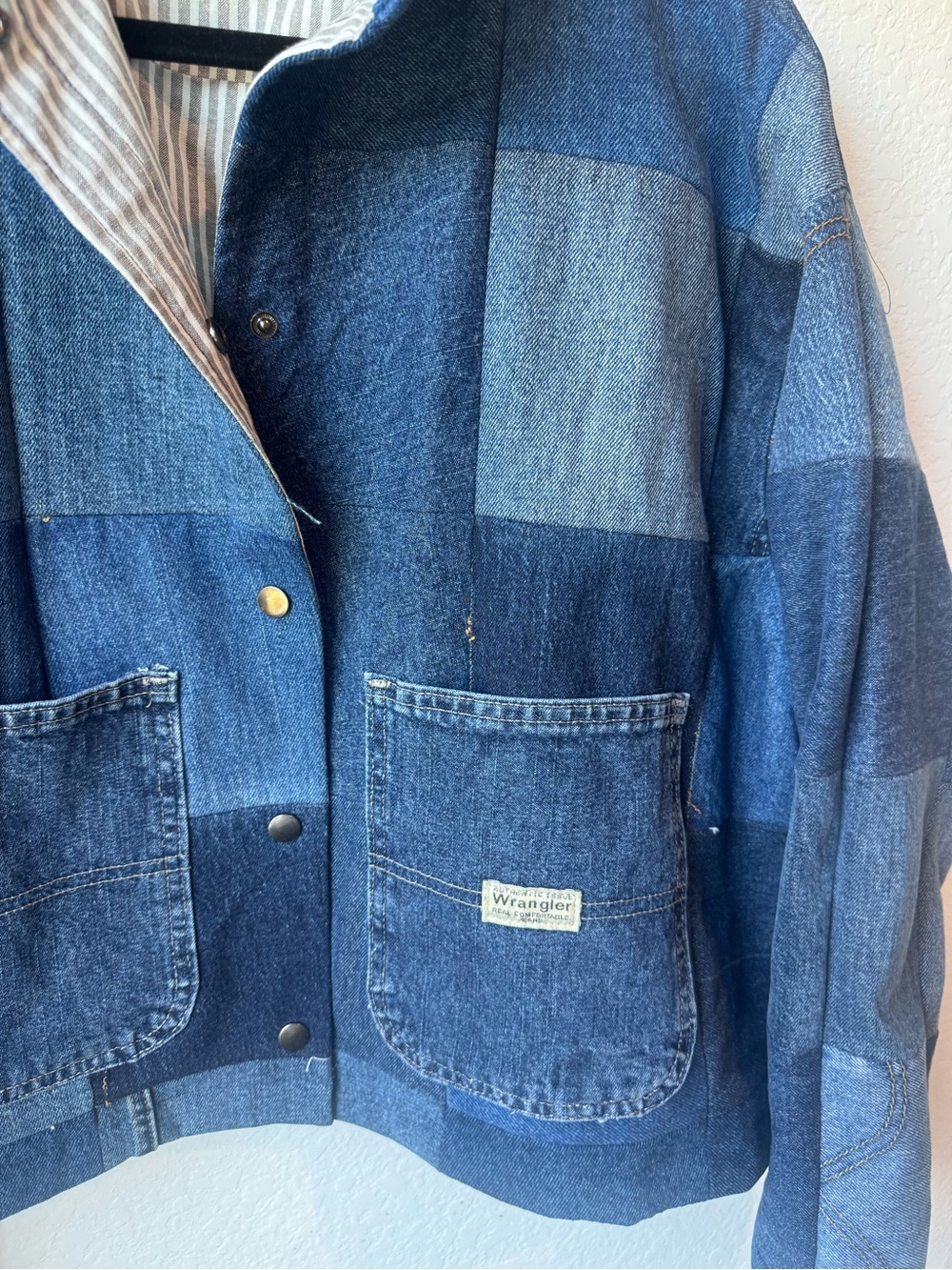Reworked Patchwork Denim Jacket - Picture 2 of 5